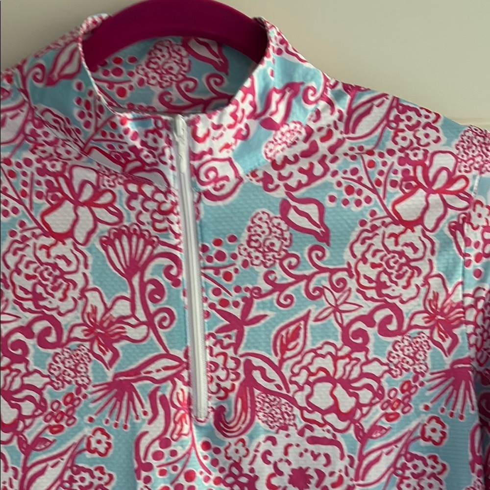 Gottex Half Zip Long Sleeve Top SZ S - Picture 2 of 6